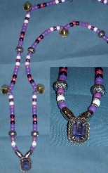 Purple Elegance: Beads for Steeds - Rhythm Beads for horses